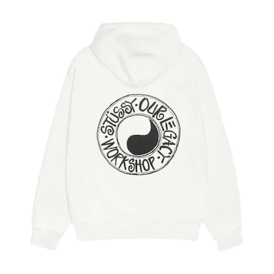 Stüssy Stussy Our Legacy FW24 Workshop Buana Hoodie Pigment Dyed Yin-Yang Logo Hoodie. 3923960