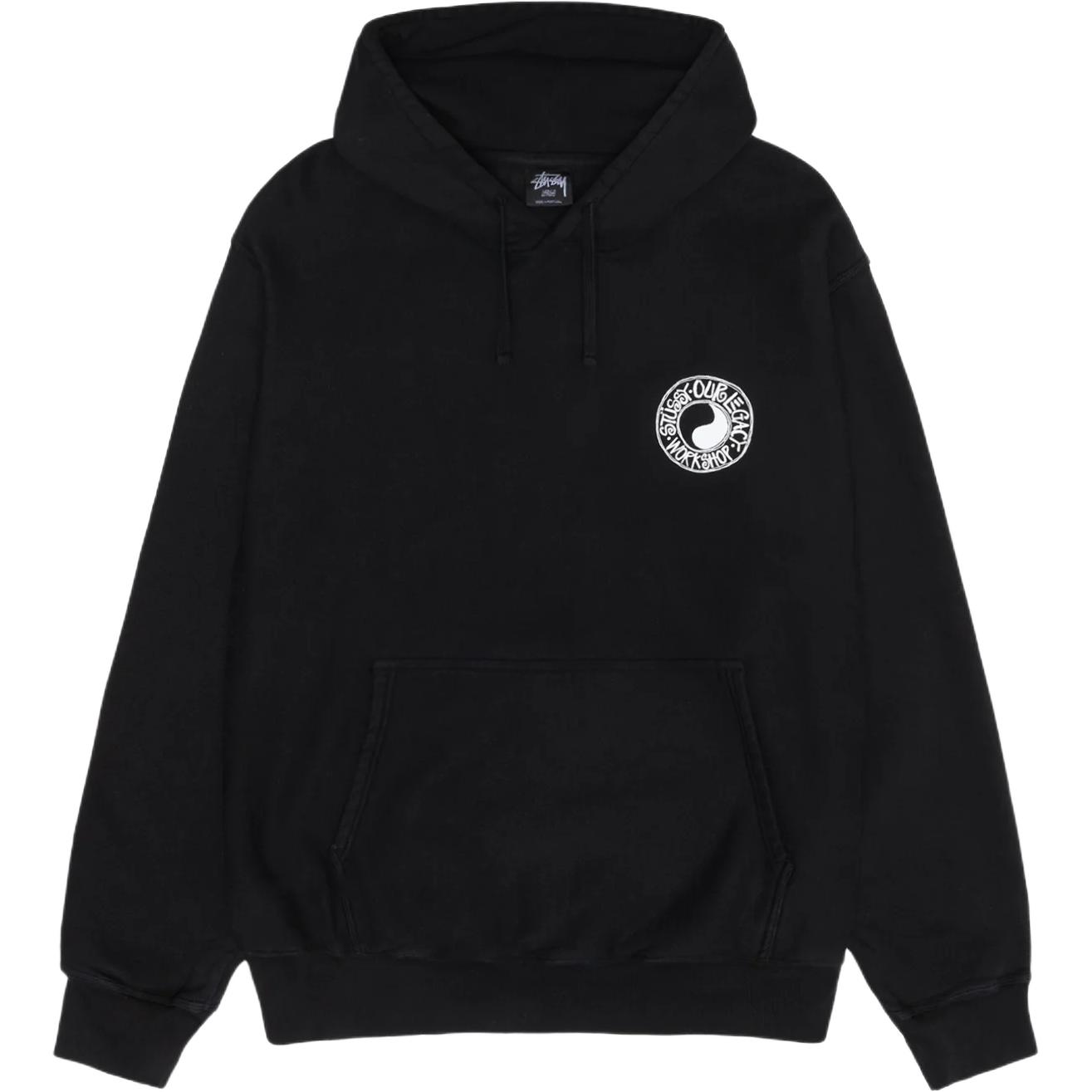 Lookbook Stüssy Stussy x Our Legacy FW24 Workshop Buana Hoodie Pigment Dyed Yin-Yang Logo Hoodie. 3923960