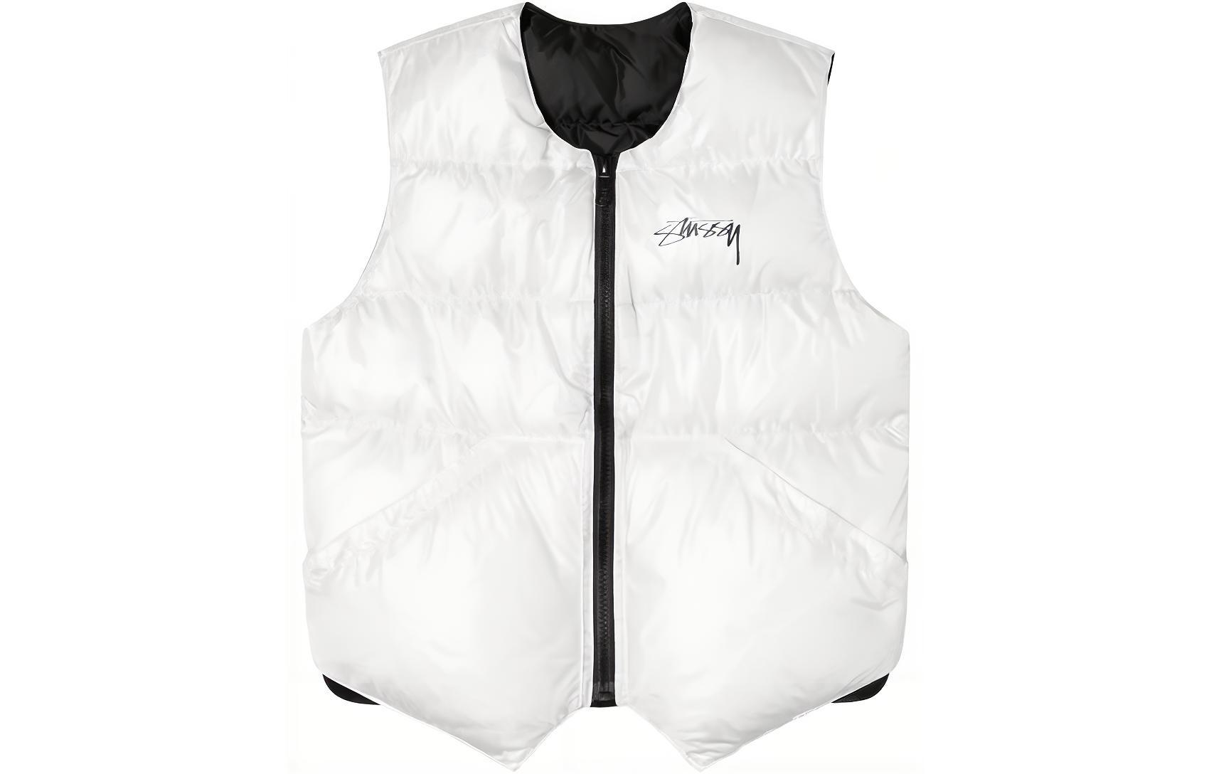 Stüssy Stussy OUR LEGACY Reversible Vest  White - Tai Chi Graphic, Vintage Style. 315292