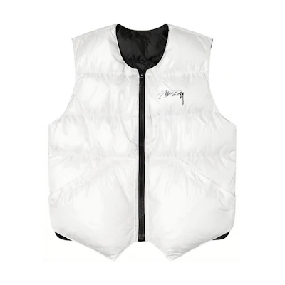 Stüssy Stussy OUR LEGACY Reversible Vest White - Tai Chi Graphic, Vintage Style. 315292