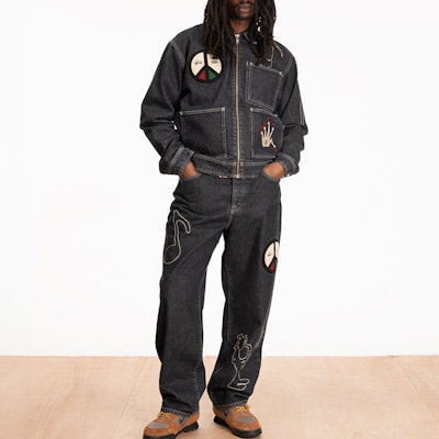 Stüssy Stussy x Patta SS24 Logo Patch Black Vintage Loose Fit Denim Jeans Unisex. 316083 Purchase Stüssy Stussy x Patta SS24 Logo Patch Black Vintage Loose Fit Denim Jeans Unisex. 316083