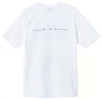 Stüssy x Rick Owens 世界巡迴復古圖案白色男女短袖T恤 3903641 Lookbook Stüssy x Rick Owens 世界巡迴復古圖案白色男女短袖T恤 3903641