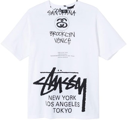 Stüssy x Takahiro Miyashita 40th Anniversary World Tour Kaos Unisex Putih 3903647 Order Stüssy x Takahiro Miyashita 40th Anniversary World Tour Kaos Unisex Putih 3903647
