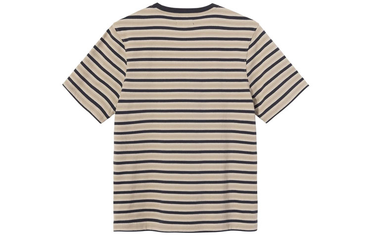 Stüssy Stussy Yarn-Dyed Striped Crewneck Short Sleeve Retro T-Shirt Unisex. 1140235 圖 3