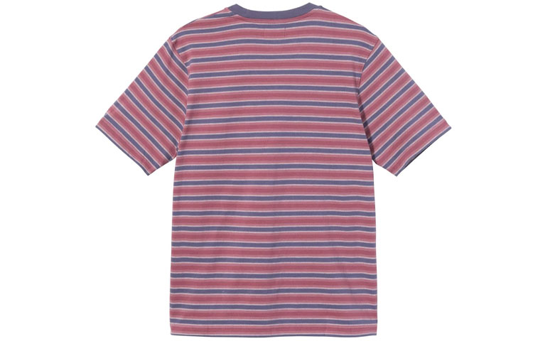 Stüssy Stussy Yarn-Dyed Striped Crewneck Short Sleeve Retro T-Shirt Unisex. 1140235 圖 6