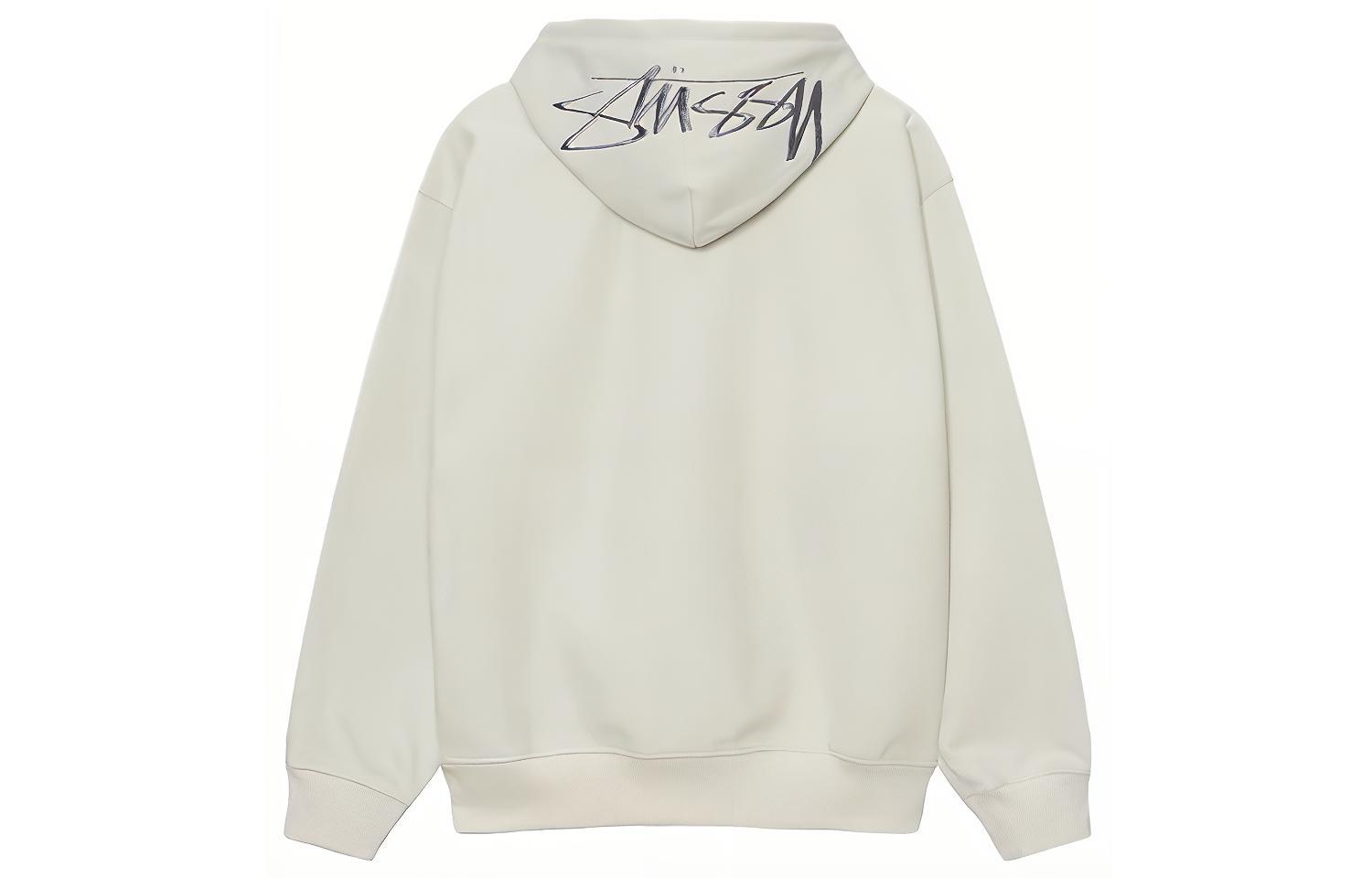 Stüssy Summer 2023 Logo Embroidered Drawstring Pullover Hoodie Unisex 118475-OW