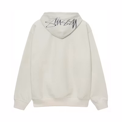 Stüssy Summer 2023 Logo Embroidered Drawstring Pullover Hoodie Unisex 118475-OW
