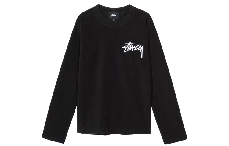 Stüssy Terra Polar Fleece Classic Logo Retro Sweatshirt Unisex - Black 214513