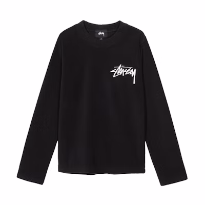 Stüssy Terra Polar Fleece Classic Logo Retro Sweatshirt Unisex - Black 214513