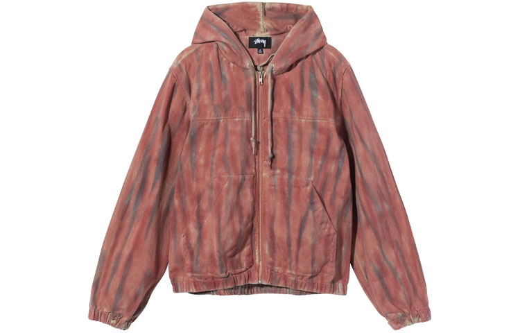 Stüssy Twill Vintage Rust Workwear Thick Hooded Jacket Unisex 115565