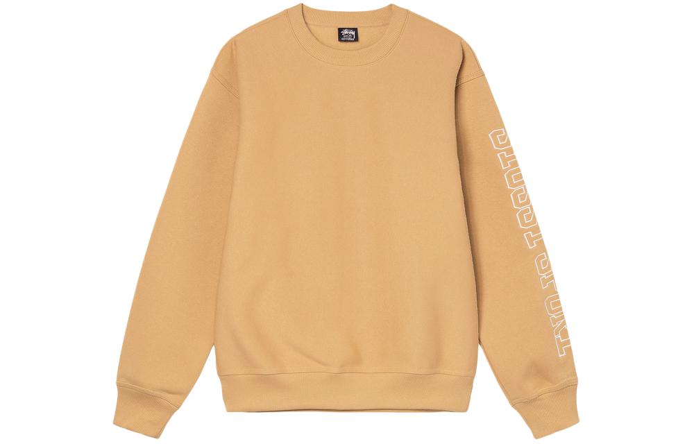 Stüssy Unisex Fleece-Lined Crewneck Sweatshirt with Side Lettering Design SUSSW118474MI 圖 4