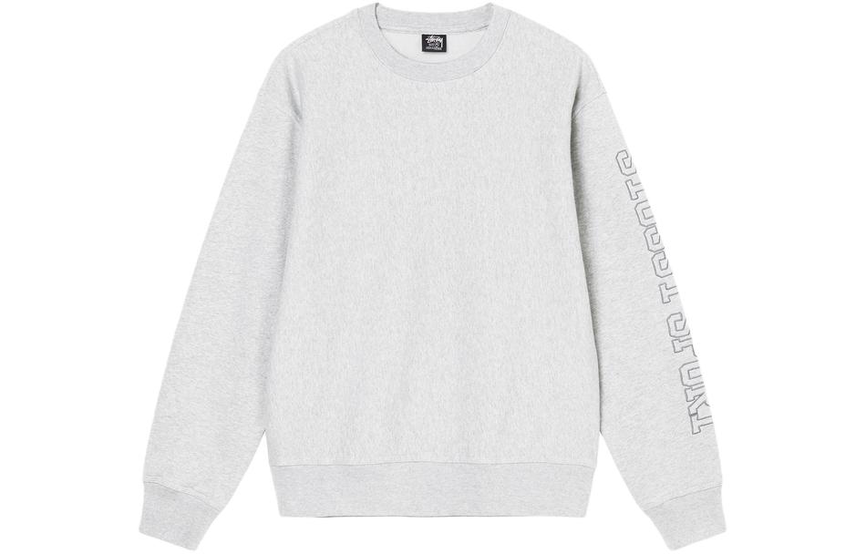 Stüssy Unisex Fleece-Lined Crewneck Sweatshirt with Side Lettering Design SUSSW118474MI 圖 7