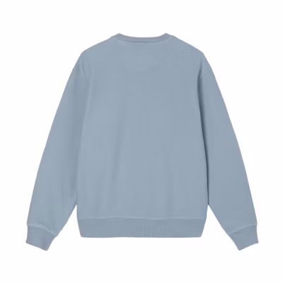 Stüssy Vintage Embroidered Fleece Crewneck Sweatshirt SUSSW118463XHBKX