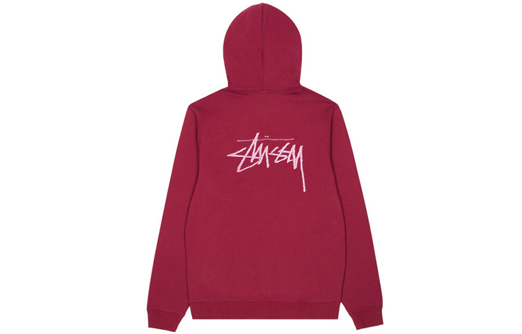 Stüssy Vintage Hoodie with Back Embroidery and Front Pockets 118354