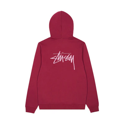 Stüssy Vintage Hoodie with Back Embroidery and Front Pockets 118354