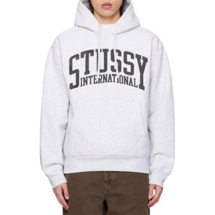 Stüssy Vintage Letter Graphic Oversized Fleece Hoodie - Retro Style 1925003