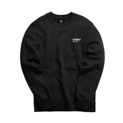 Stüssy Vintage Logo Crewneck Sweatshirt Unisex - Black 1914269