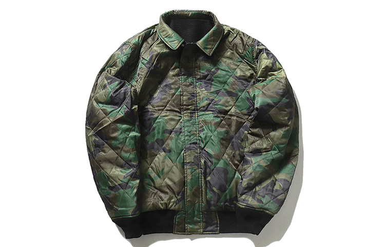 Stüssy Vintage Reversible Thick Pilot Jacket Unisex Camo Style 115406