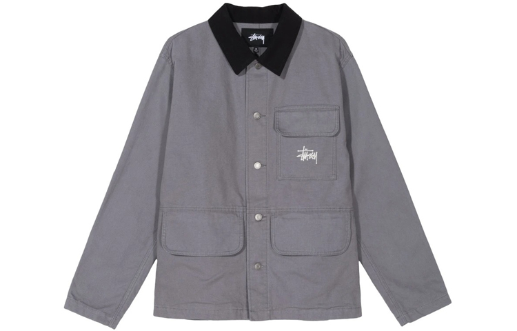 Stüssy Washed Cotton Retro American Collar Jacket 115497