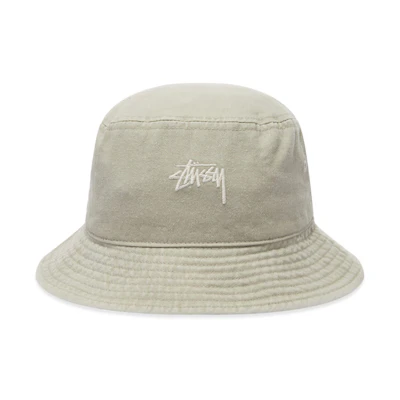 Stüssy Washed Stock Bucket Hat Stone