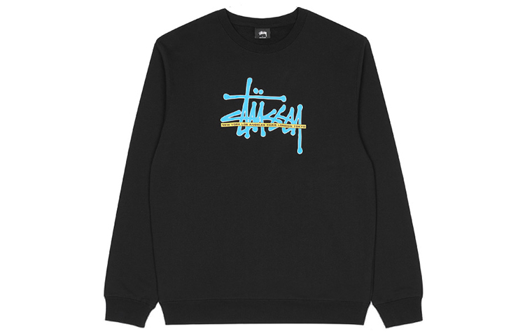 Stüssy Winter Fleece Letter Color Block Sweatshirt 1914482