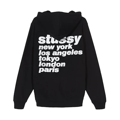 Stüssy World Tour Italic Hoodie Vintage Retro Pullover Unisex Sweatshirt SUSSW1924493D-GRX