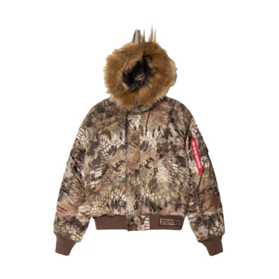 Stüssy ALPHA Snake Pattern Hooded Retro Jacket Unisex SUSJK115723ML
