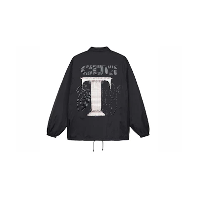 Stüssy CDG Coach Jacket Black - Logo Print Retro Unisex Jacket SHJ001051