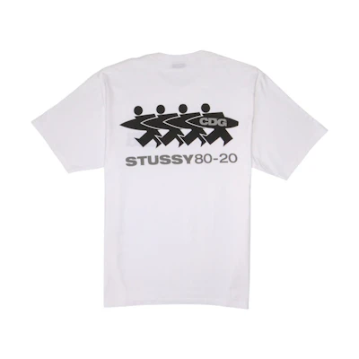 Stüssy x Comme des Garçons Surfman T-Shirt White