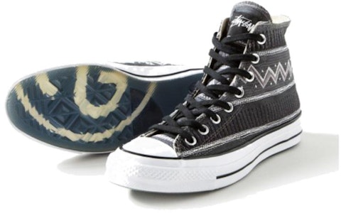 Stüssy x コンバース チャック70 ハイ 'ブラック マグネット グレー' 150794C Purchase Stüssy x コンバース チャック70 ハイ 'ブラック マグネット グレー' 150794C