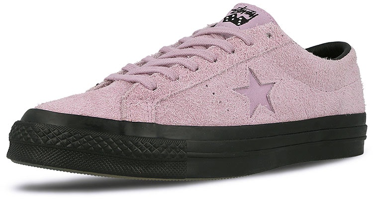 Stüssy x Converse One Star 74 Low 'Mauve Mist' Lelaki Perempuan Sneakers 155342C Lookbook Stüssy x Converse One Star 74 Low 'Mauve Mist' Lelaki Perempuan Sneakers 155342C