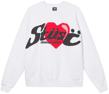 Stüssy x CPFM 愛心連帽衫 白色 男女款 復古美式字母圖案毛衣 3913700 Order Stüssy x CPFM 愛心連帽衫 白色 男女款 復古美式字母圖案毛衣 3913700