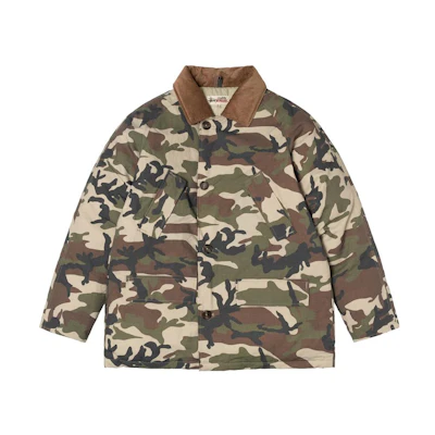 Stüssy Denim Tears Camo Print Collared Retro Jacket FW22 Unisex Green 315296