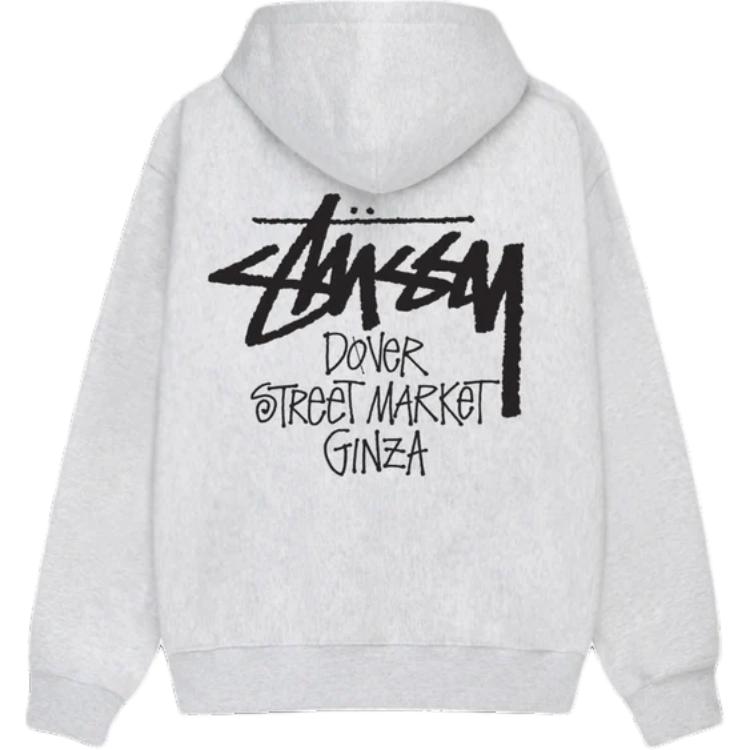 Stüssy DSM Ginza FW24 Vintage Logo Fleece Zip Hoodie Unisex 3973888