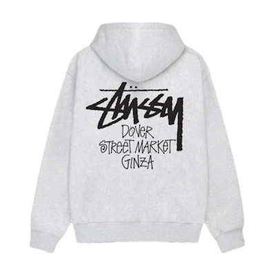 Stüssy DSM Ginza FW24 Vintage Logo Fleece Zip Hoodie Unisex 3973888