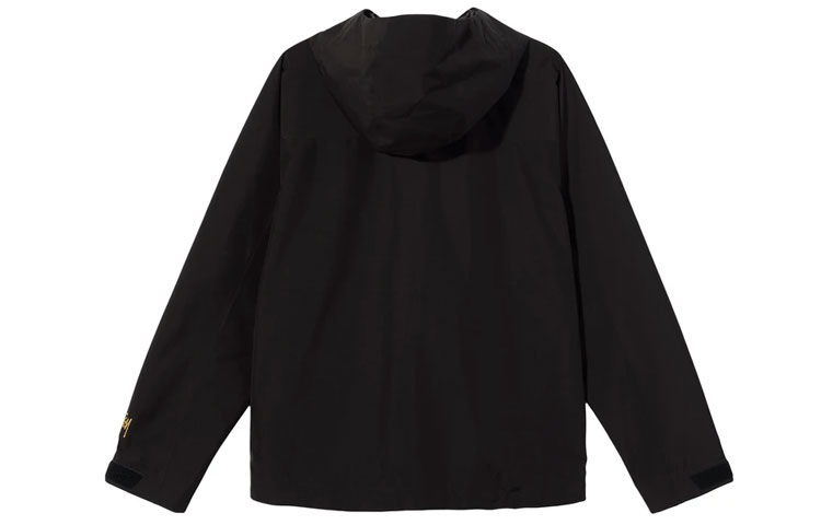 Stüssy GORE-TEX Black Dual-Sleeve Logo Zip Hoodie Jacket Unisex Retro Style Stussy-SS21-320