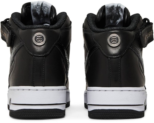 Stüssy x Nike Air Force 1 Mid Lelaki Wanita Kasut Sneakers DJ7840-001 Details for Stüssy x Nike Air Force 1 Mid Lelaki Wanita Kasut Sneakers DJ7840-001