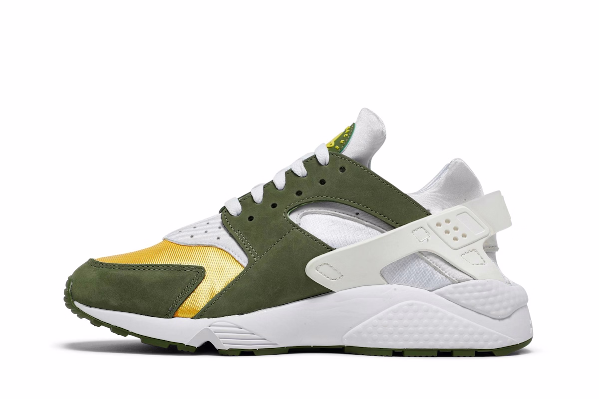 Stüssy x Nike Air Huarache LE 'Dark Olive' 2021