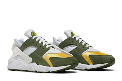 Stüssy x Nike Air Huarache LE 'Dark Olive' 2021