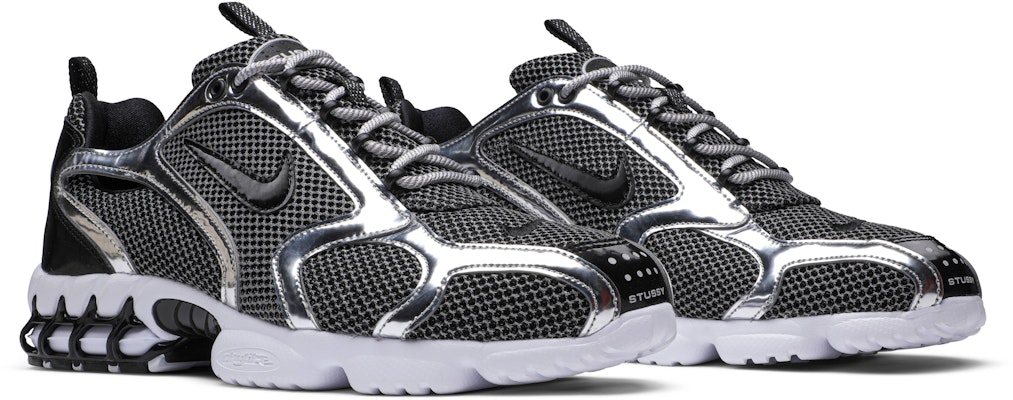 Stüssy x Nike Air Zoom Spiridon Caged 2 'Pure Platinum' CU1854‑001