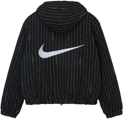 Stüssy x Nike Striped Wool Jacket 'Black' (Asia Sizing) Order Stüssy x Nike Striped Wool Jacket 'Black' (Asia Sizing)