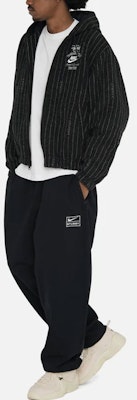 Stüssy x Nike Striped Wool Jacket 'Black' (Asia Sizing) Shop Stüssy x Nike Striped Wool Jacket 'Black' (Asia Sizing)