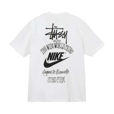 Stüssy The Wide World Tribe T-Shirt 'White' (Asia Sizing)