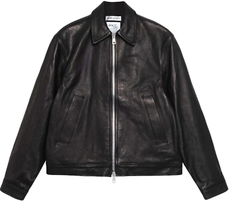 ステューシー x アワーレガシー FW24 レザーブルゾンジャケット レトロ ユニセックス ブラック WS4241BBL Buy ステューシー x アワーレガシー FW24 レザーブルゾンジャケット レトロ ユニセックス ブラック WS4241BBL