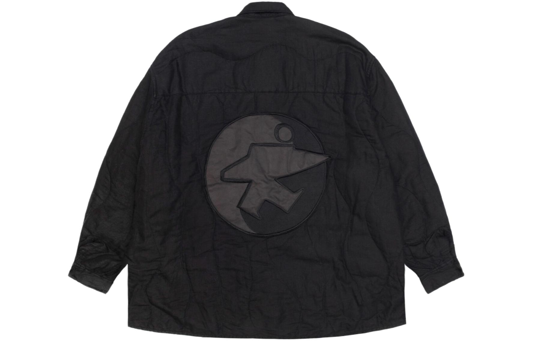 Stüssy OUR LEGACY SS24 Black Graphic Print Collared Jacket Unisex WS3232BJB 圖 2