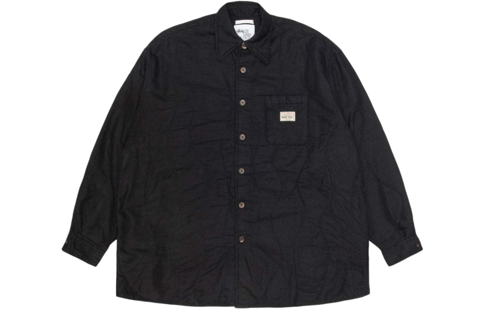Stüssy OUR LEGACY SS24 Black Graphic Print Collared Jacket Unisex WS3232BJB 圖 3