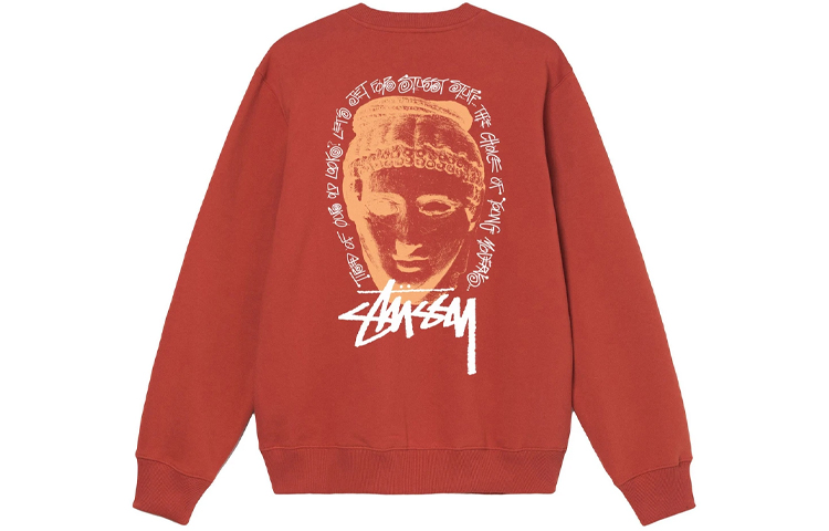 Stüssy Young Crewneck Logo Retro American Cotton Casual Sweatshirt 1914753