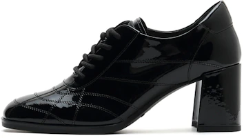 Staccato Academy 'Retro French Lace-Up Mid-Top Wedding Heels - Black' SZPEBW05DU1CM1 Staccato Academy 'Retro French Lace-Up Mid-Top Wedding Heels - Black' SZPEBW05DU1CM1