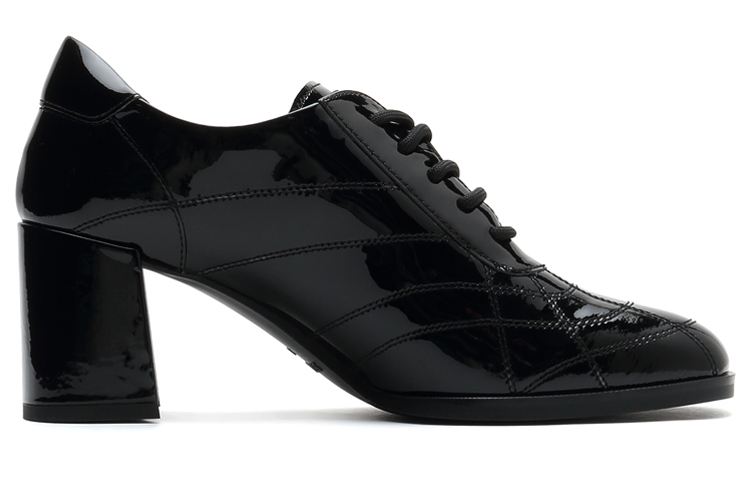 Order 스타카토 레트로 프렌치 레이스업 웨딩힐 (블랙) SZPEBW05DU1CM1