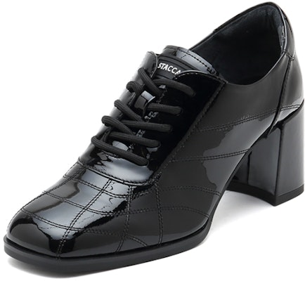 スタッカート レトロ風黒ミドル丈レースアップウェディングヒール SZPEBW05DU1CM1 Lookbook スタッカート レトロ風黒ミドル丈レースアップウェディングヒール SZPEBW05DU1CM1